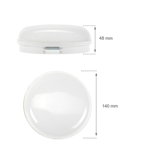 Technic Channel Lamp 8 W Nw 230 V 120st Ip54 Ik10 140x48mm White Round. small 1