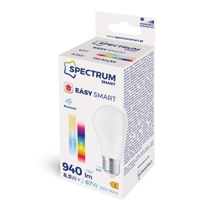 Led Gls 8.5 W E 27 230 V Rgbw+Cct+Dim Btm Spectrum Smart Easy Smart small 1