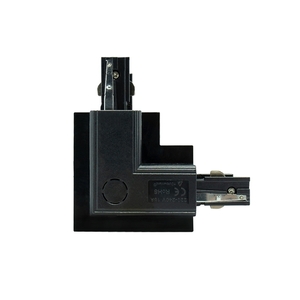 L Right Flush Mounted Connector for Eurostandard Busbar - EUTRAC - Black Spectrum L-R small 0