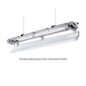 Limea Led Tube Slim Hermetic G13 2x60 250 V Ip65 710x90x63 Mm Gray small 7