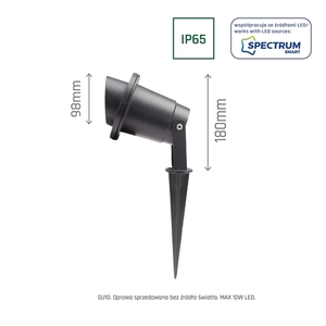 Flori Gu10 Alu Angle 250 V Ip65 98x180mm Black Driven, Movable 7 Flori Gu10 Alu Angle 250 V Ip65 98x180mm Black Driven, Movable small 7