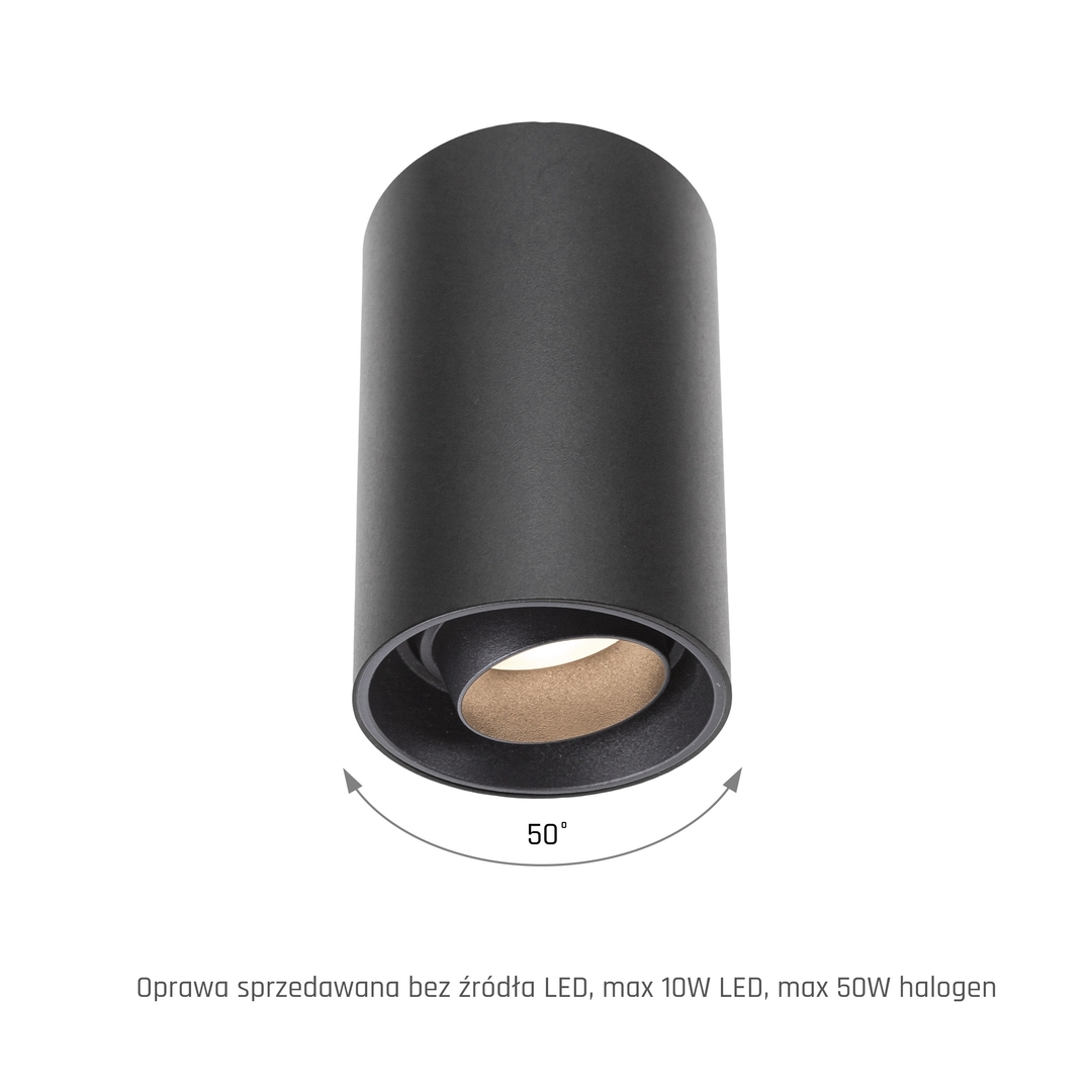 Preview Chloe Gu10 Spot Surface Mounted Gu10 250 V Ip20 80x130mm Black Round Movable Chloe Gu10 Spot Surface Mounted Gu10 250 V Ip20 80x130mm Black Round Movable