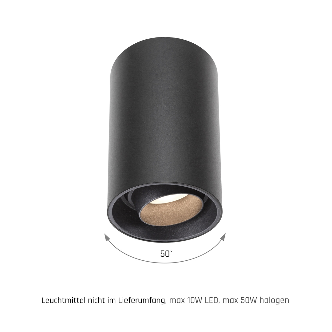 Show Chloe Gu10 Spot Surface Mounted Gu10 250 V Ip20 80x130mm Black Round Movable Chloe Gu10 Spot Surface Mounted Gu10 250 V Ip20 80x130mm Black Round Movable