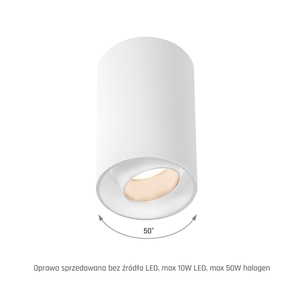 Chloe Gu10 Spot Surface Mounted Gu10 250 V Ip20 80x130mm White Round Movable 2 Chloe Gu10 Spot Surface Mounted Gu10 250 V Ip20 80x130mm White Round Movable small 2