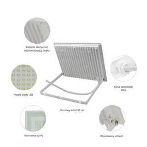 Noctis Lux 3 Floodlight 50 Ww 230 V Ip65 180x140x27mm White small 5