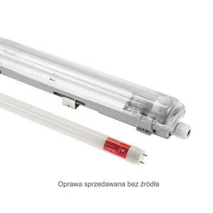 Limea Led Tube Slim Hermetic G13 1x150 250 V Ip65 1610x65x63 Mm Gray small 4