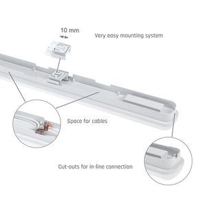 Limea Go Hermetic 1200mm 50 W Cw 230 V 120st Ip65 Ik07 1200 X60 X52mm White small 5