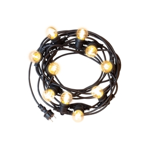 Girland 250 V Ip44 5000mm 10x E27 Black combined small 3
