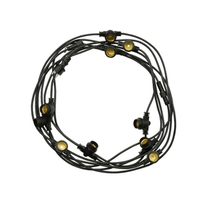 Girland 250 V Ip44 5000mm 10x E27 Black combined small 0