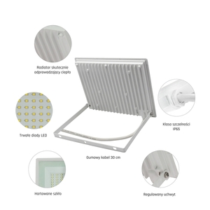 Noctis Lux 3 Floodlight 100 W Cw 230 V Ip65 270x210x27mm White small 5