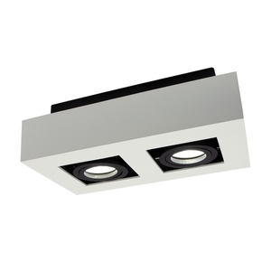 Mirora Gu10 X2 Surface Mounted Gu10 250 V Ip20 255 X145 X85 Mm White Black Rectangular Movable 1 Mirora Gu10 X2 Surface Mounted Gu10 250 V Ip20 255 X145 X85 Mm White Black Rectangular Movable small 1