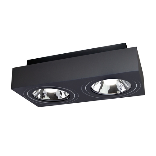 Check Mirora Ar111 X2 Surface Mounted Gu10 250 V Ip20 293 X145 X 85mm Black Rectangular Movable