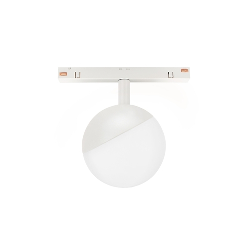 Check System Shift Globe Sphere Luminaire On Rail 100x148mm 5W 165st White 5 Years Warranty.