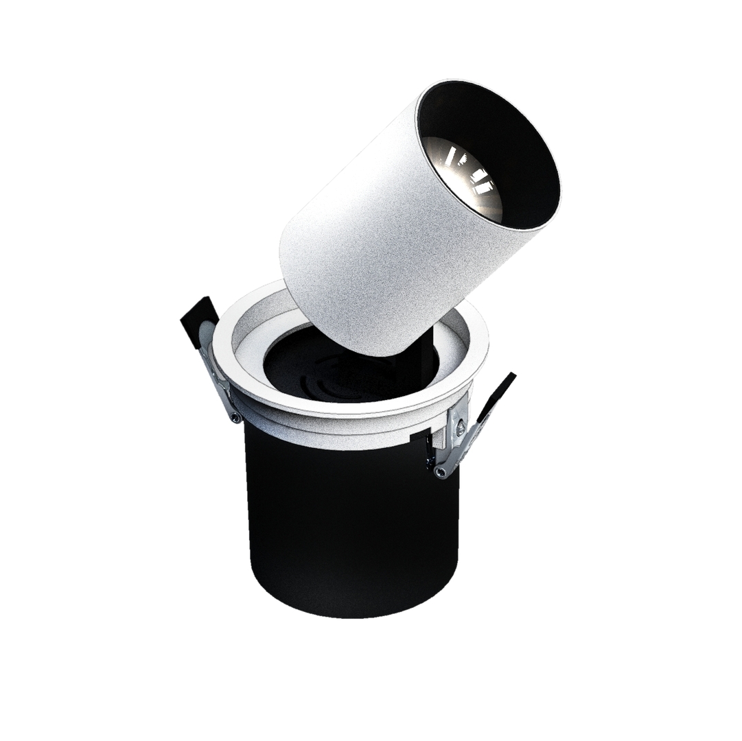 In Out Model M Extension Luminaire, 12 W, 36°, 100x110 Mm, Color White