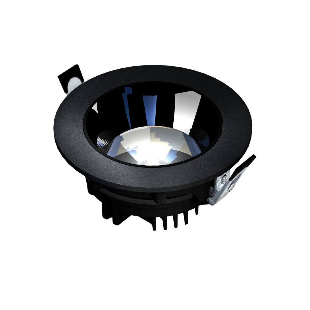 Mirror Model L Flush Mount, 20 W, 30°, 160x70 Mm, Color Black