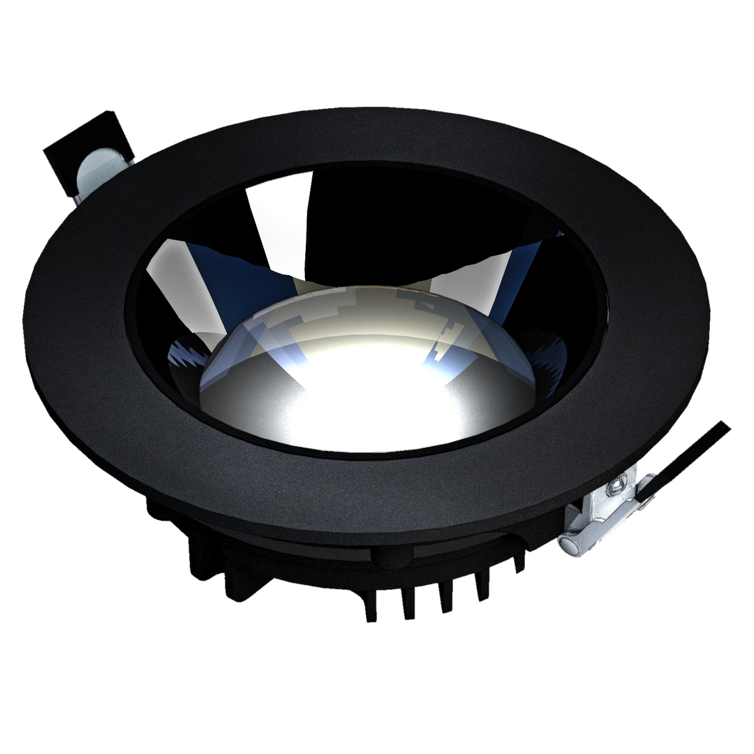 Mirror Model Xl Flush Mount, 30 W, 30°, 220x70 Mm, Color Black