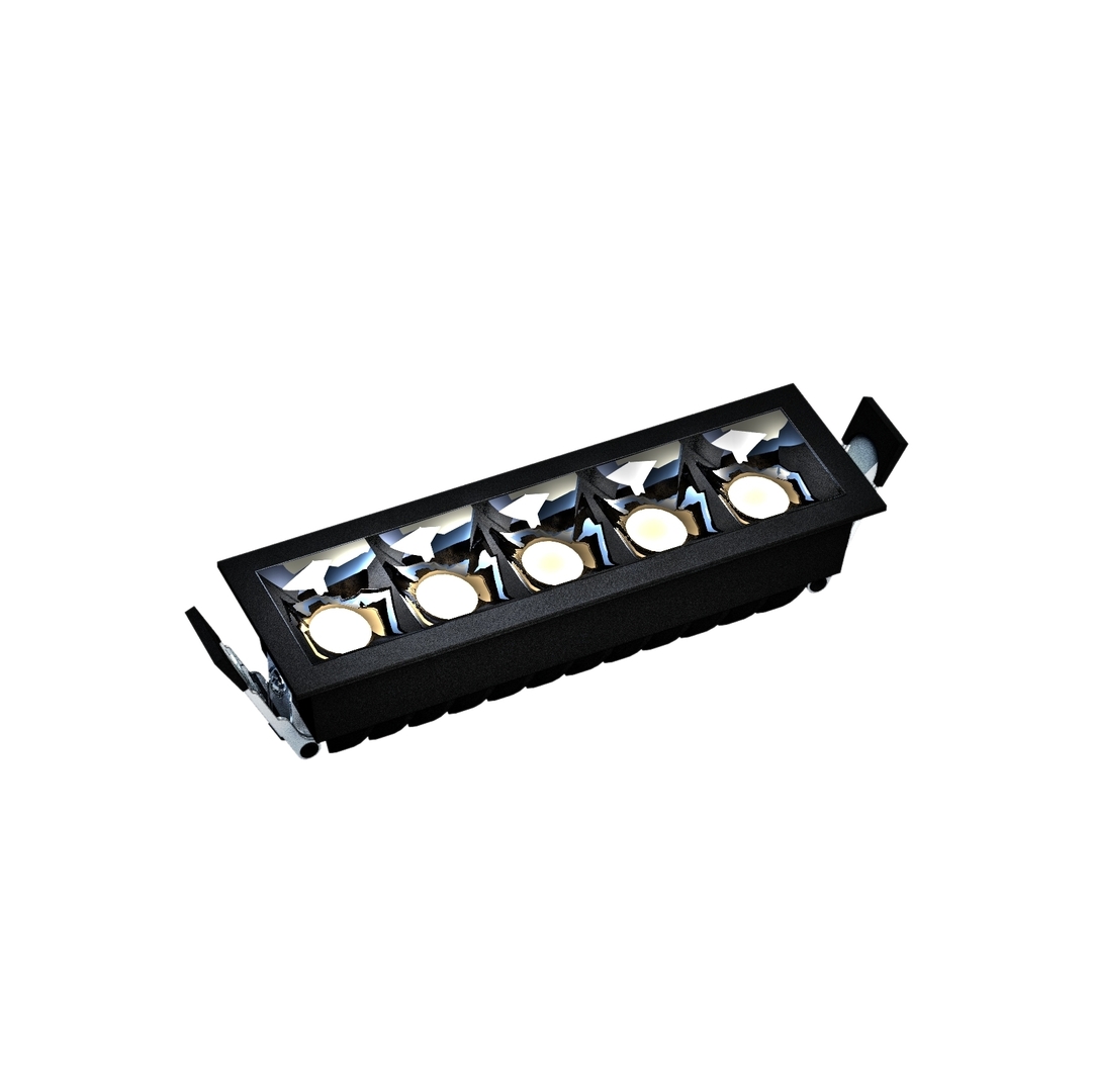 View Grid Model L Flush Mount 47x45x147 Mm, 12 W, 45°, Color Black Grid Model L Flush Mount 47x45x147 Mm, 12 W, 45°, Color Black