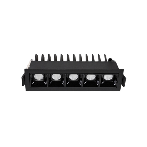 Check Grid Model L Flush Mount 47x45x147 Mm, 12 W, 45°, Color Black