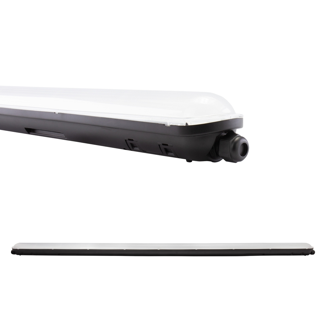 Limea Gigant Hermetic 150cm 52 W Nw 230 V IP65 IK10 1490x72x70mm Schwarz 5 Jahre Garantie.