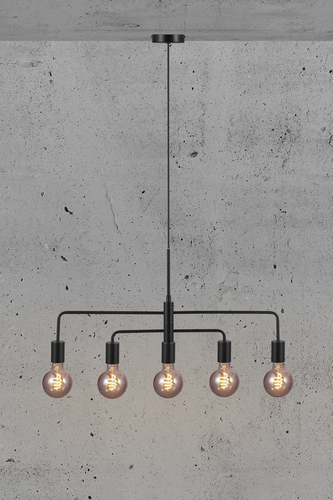 Check GLOOM pendant lamp Nordlux E27 40W Metal Black