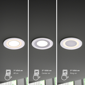 CLYDE Nordlux LED flush-mounted luminaire Plastic White small 6
