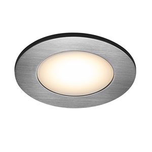 LEONIS Nordlux LED flush-mounted luminaire Plastic Brushed nickel small 1