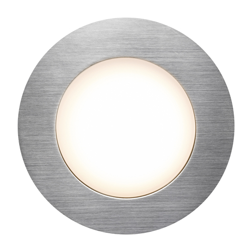 Check LEONIS Nordlux LED flush-mounted luminaire Plastic Brushed nickel