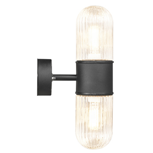 KONYO Nordlux E27 2x40W Metal Wall Lamp Black small 0