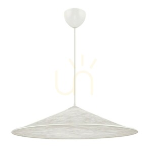 DFTP Hill 85 pendant light, white, Tyvek, 3 × E27 small 6