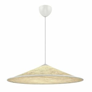 DFTP Hill 85 pendant light, white, Tyvek, 3 × E27 small 5