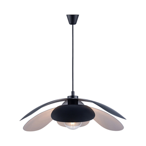 Maple DFTP E27 40W Metal Pendant Lamp Black small 1