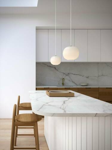 Check NAVONE DFTP E27 40W Glass Pendant Lamp White