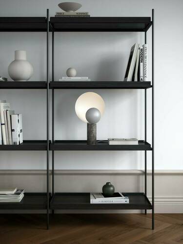 Check CACHÉ DFTP GU10 40W Marble Grey matt table lamp