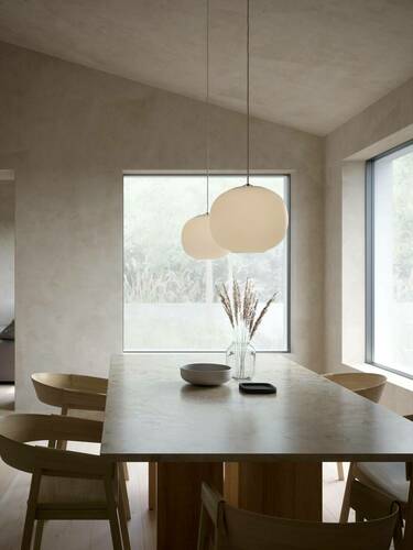 Check Design For The People Navone 30 Opal White Glass Pendant Light E27 40 W