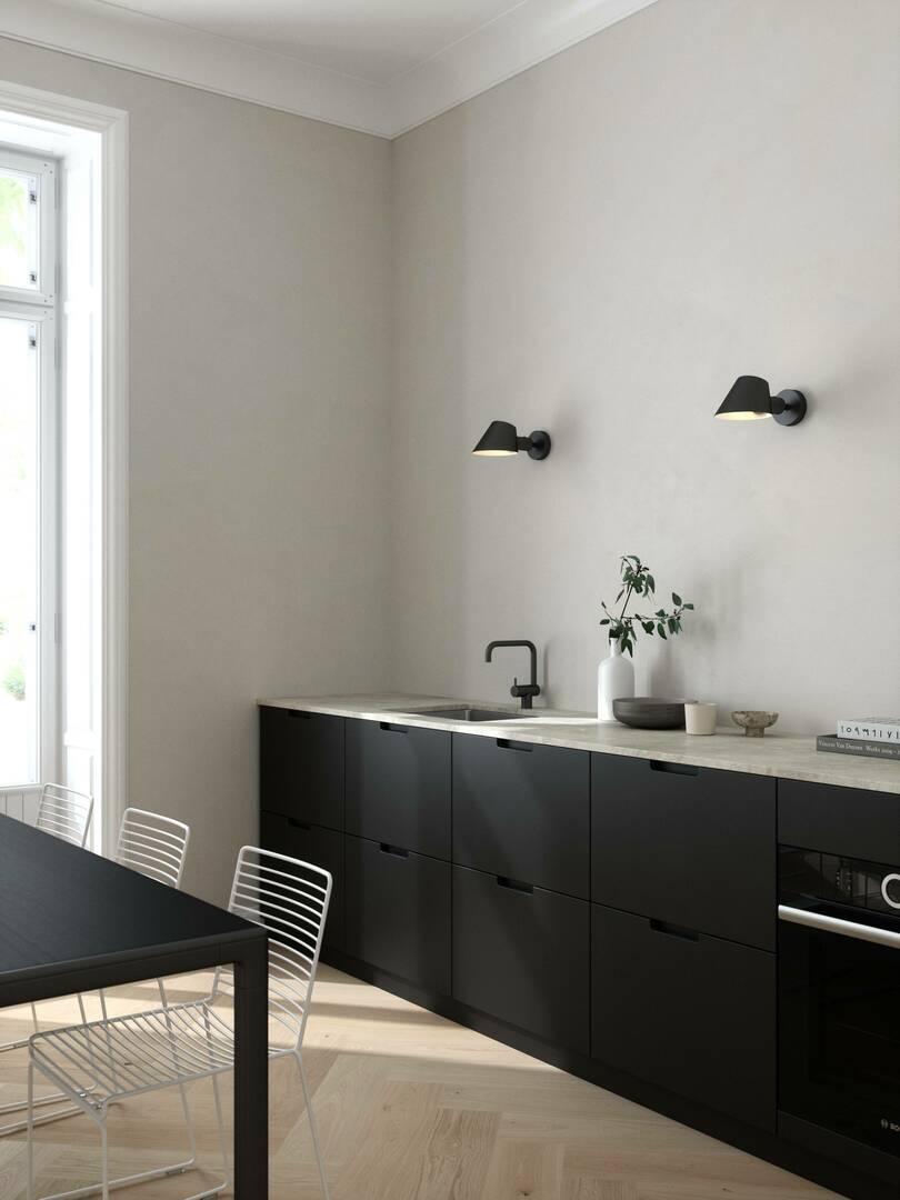STAY DFTP E27 60W Aluminum Wall Lamp Black
