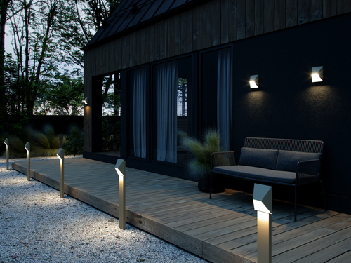 Check PONTIO garden lamp Nordlux GU10 25W Aluminum Beige