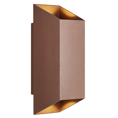 Check Outdoor Wall Light NICO Square 22 Nordlux 2218221009 Rusty 2xGU10 35W IP54 Up and Down 23.5 cm