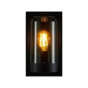 Nordlux Griffin 2218131047 E27 outdoor wall light – black with smoked shade small 5