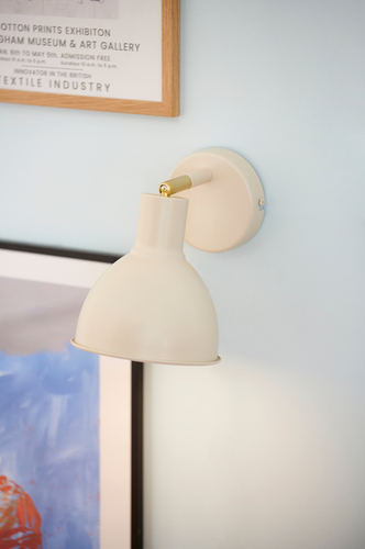 Check Nordlux POP Wall Lamp E27 18W Metal Beige.
