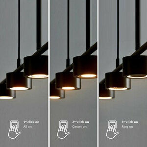 CLYDE Nordlux LED Metal Ceiling Lamp Black small 4