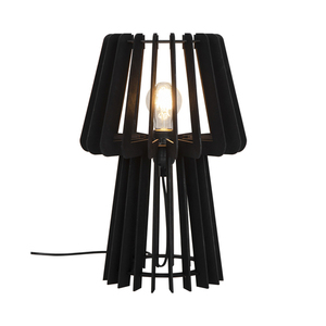 Nordlux GROA black wooden table lamp, 40 cm, E27 small 1