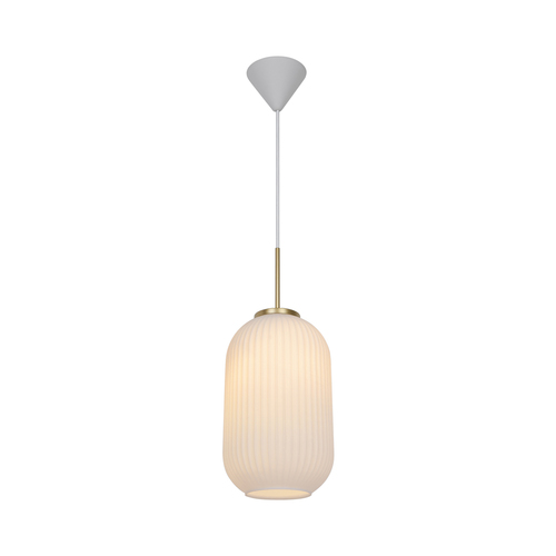 Check MILFORD pendant lamp Nordlux E27 40W Glass White