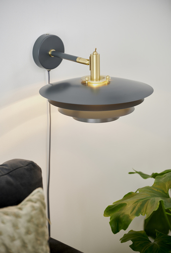 Check Grey Nordlux BRETAGNE 2213471010 wall light G9 max. 25 W with switch