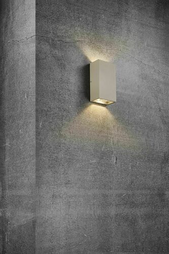 Check Nordlux Rold Flat LED Outdoor Wall Light Sanded 84151008