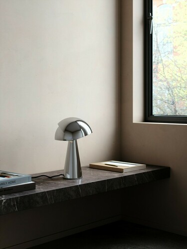Check Align DFTP E27 25W Metal Chrome Table Lamp