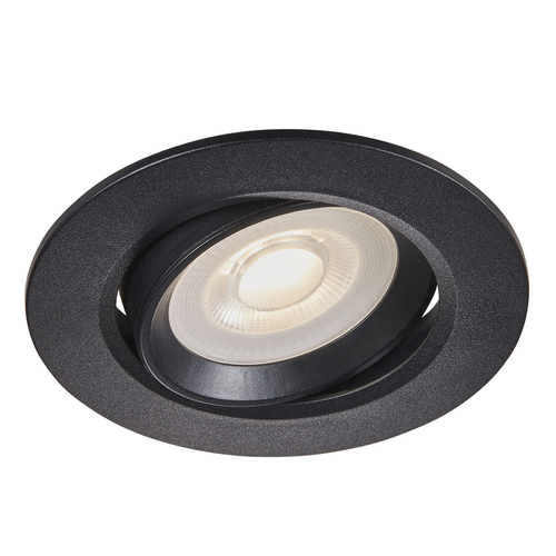 Check ROAR Nordlux LED flush-mounted luminaire Plastic Black