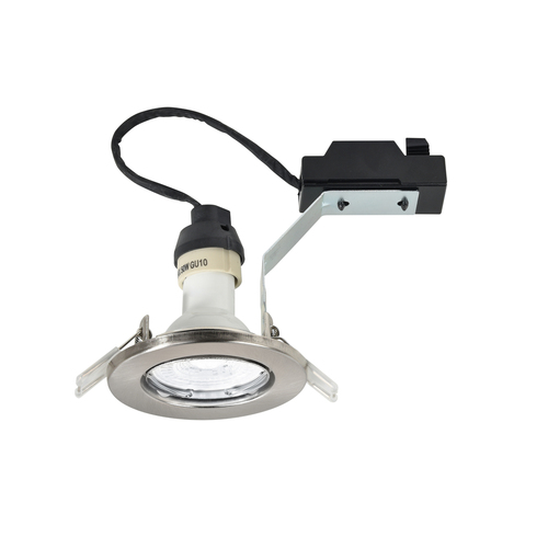Check CANIS Nordlux GU10 50W Metal Brushed Nickel Concealed Luminary