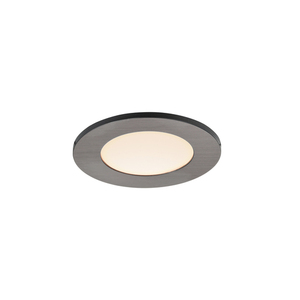 LEONIS Nordlux LED flush-mounted luminaire Plastic Brushed nickel small 1