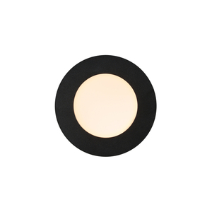 LEONIS Nordlux LED flush-mounted luminaire Plastic Black small 1