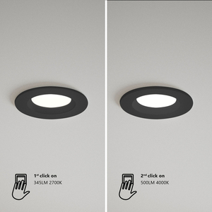 TIAKI Nordlux LED flush-mounted luminaire Plastic Black small 3